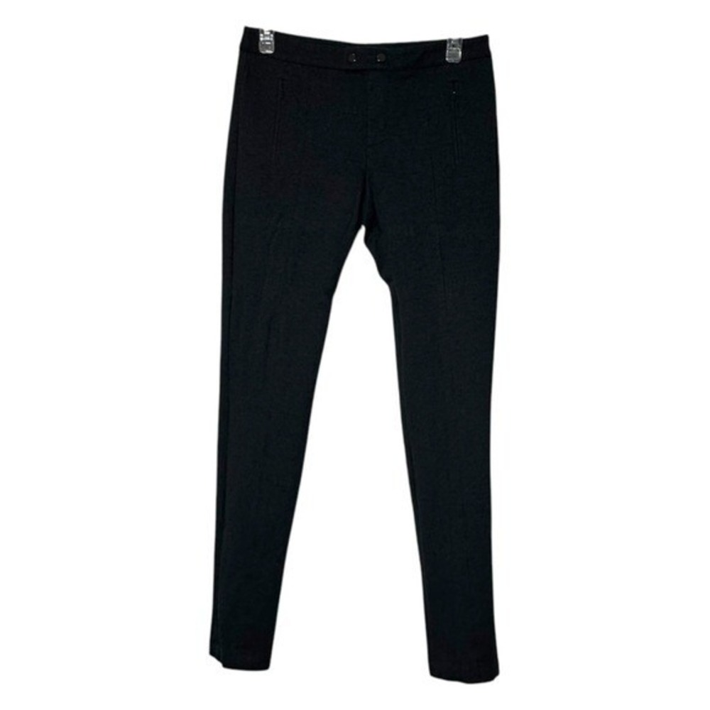 Vince Women's 6 Trouser Pants Ponte Skinny Stretch Gray Knit Jeggings Pull On